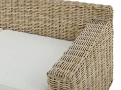 Lounge Set Rattan Naturlich 4-Sitzer Ardea