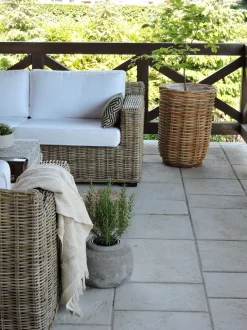 Lounge Set Rattan Naturlich 4-Sitzer Ardea