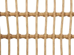 Lounge Set Rattan Naturlich 4-Sitzer Auflagen Graphitgrau Fobello