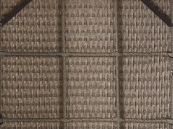 Lounge Set Rattan Taupe 5-Sitzer Auflagen Grau Fonti