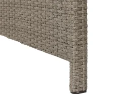Lounge Set Rattan Taupe 5-Sitzer Auflagen Grau Fonti
