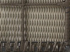 Lounge Set Rattan Taupe 6-Sitzer Linksseitig Modular Auflagen Hellgrau Contare