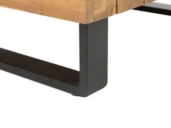 Lounge Set Zertifiziertes Akazienholz 5-Sitzer Hellbraun Auflagen Grau Mykonos