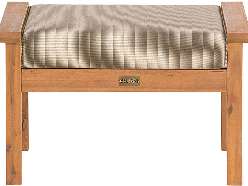 Lounge Set Zertifiziertes Holz Hellbraun 4-Sitzer Auflagen Taupe Manila