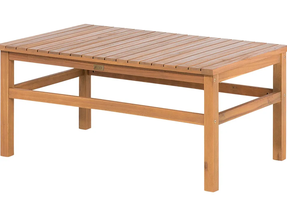 Lounge Set Zertifiziertes Holz Hellbraun 4-Sitzer Auflagen Taupe Manila
