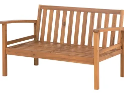 Lounge Set Zertifiziertes Holz Hellbraun 4-Sitzer Auflagen Taupe Manila