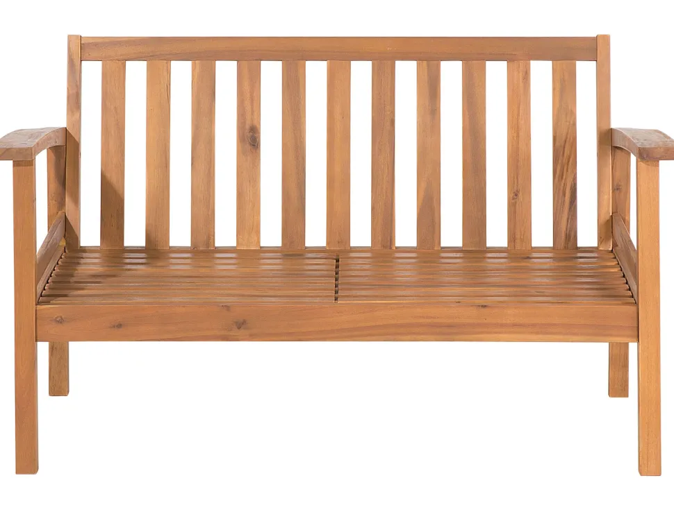 Lounge Set Zertifiziertes Holz Hellbraun 4-Sitzer Auflagen Taupe Manila