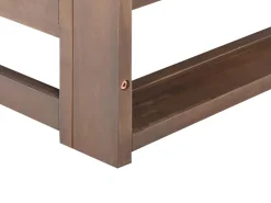 Lounge Set Zertifiziertes Holz Dunkelbraun 5-Sitzer Modular Auflagen Taupe Timor Ii