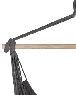 Makramee Hangesessel Mit Kissen Baumwolle Grau Bonea