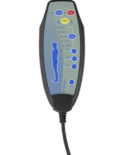 Massagesessel Schwarz Heizfunktion Mit Fushocker Hero