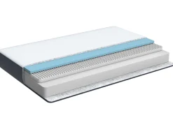 Matratze Gel Foam Mittelfest 90 X 200 Cm Abnehmbarer Bezug Doppelseitig Allure