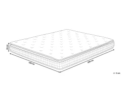 Matratze Memory Foam Hard 180 X 200 Cm Charm