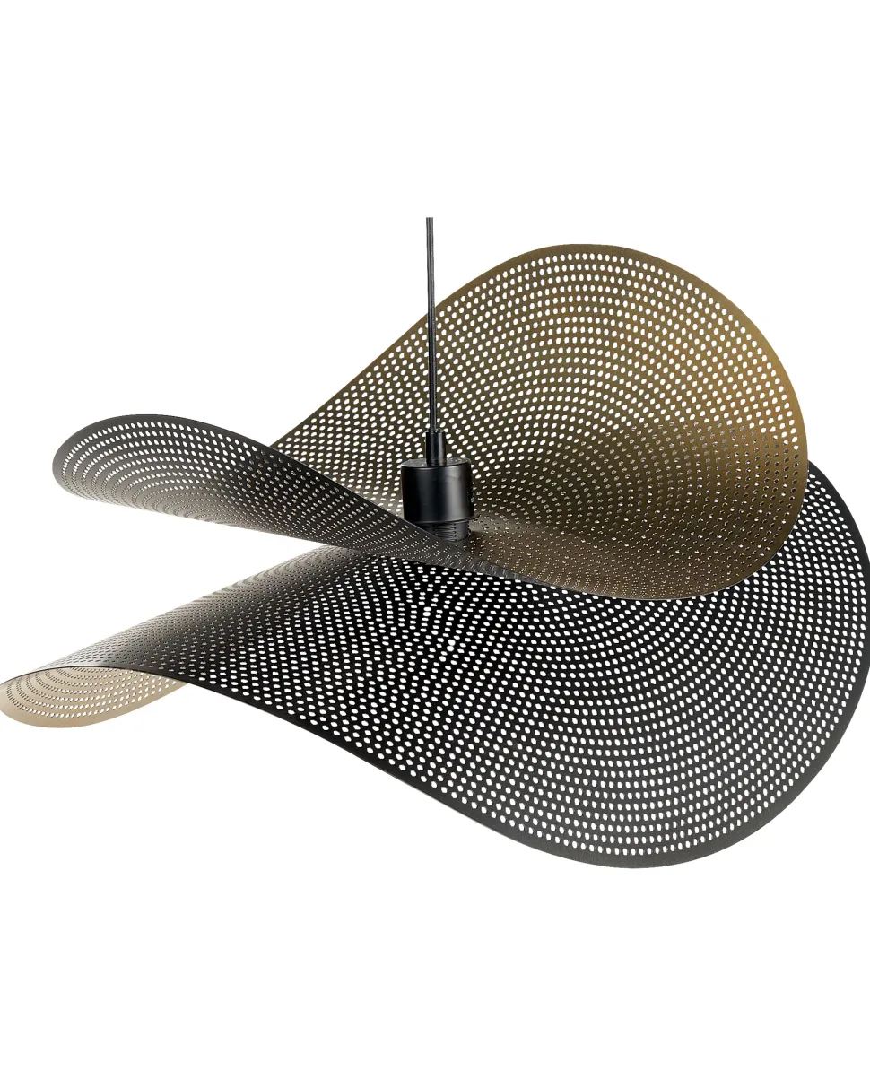 Metal Pendelleuchte Schwarz Und Gold Doyles