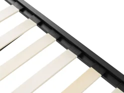 Metallbett Ausziehbar Schwarz Lattenrost 90 X 200 Cm Tulle