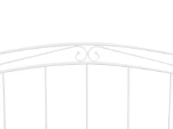 Metallbett Ausziehbar Weis Lattenrost 80 X 200 Cm Tulle