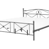 Metallbett Schwarz Lattenrost 140 X 200 Cm Rodez