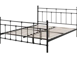 Metallbett Schwarz Lattenrost 160 X 200 Cm Lynx