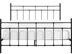 Metallbett Schwarz Lattenrost 160 X 200 Cm Lynx