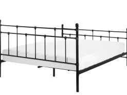 Metallbett Schwarz Lattenrost 160 X 200 Cm Lynx