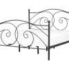 Metallbett Schwarz Lattenrost 180 X 200 Cm Dinard