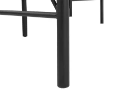 Metallbett Schwarz Lattenrost 180 X 200 Cm Dinard