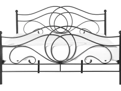 Metallbett Schwarz Lattenrost 180 X 200 Cm Lyra