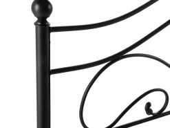 Metallbett Schwarz Lattenrost 180 X 200 Cm Lyra
