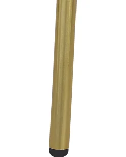 Metallstuhl Gold Mit Kunstleder-Sitz 2Er Set Hoback