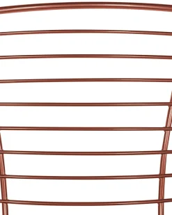 Metallstuhl Kupfer Mit Kunstleder-Sitz 2Er Set Hoback