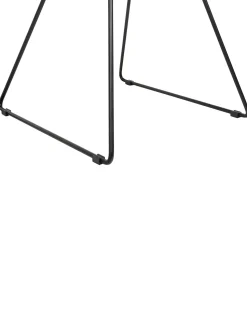 Metallstuhl Schwarz 2Er Set Aurora