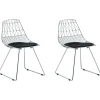Metallstuhl Silber 2Er Set Harlan