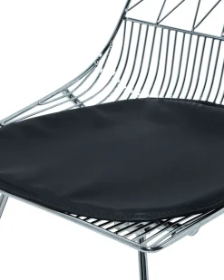 Metallstuhl Silber 2Er Set Harlan