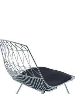 Metallstuhl Silber 2Er Set Harlan