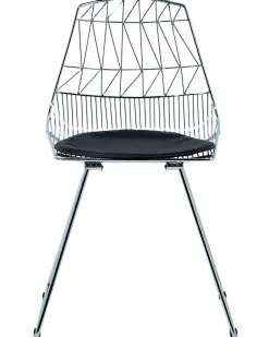 Metallstuhl Silber 2Er Set Harlan