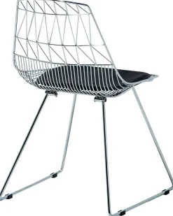 Metallstuhl Silber 2Er Set Harlan