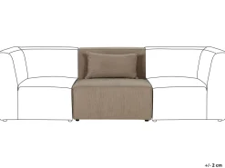 Mittelstuck Cord Taupe Lemvig