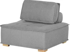 Modular Fabric Sofa Set Grey Tibro