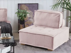 Modular Fabric Sofa Set Pink Tibro