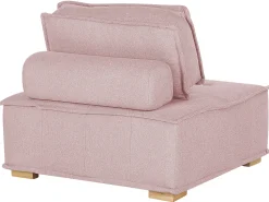 Modular Fabric Sofa Set Pink Tibro