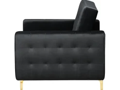 Modular Velvet Living Room Set Black Aberdeen