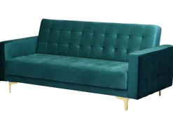 Modular Velvet Living Room Set Teal Aberdeen