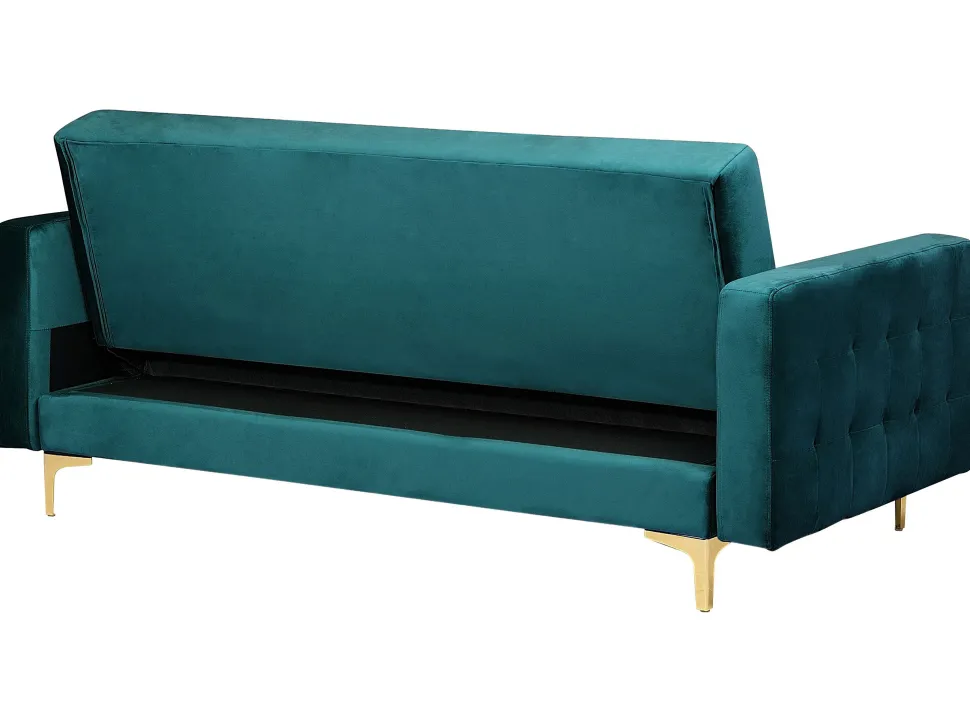 Modular Velvet Living Room Set Teal Aberdeen