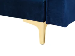 Modular Velvet Living Room Set Navy Blue Aberdeen