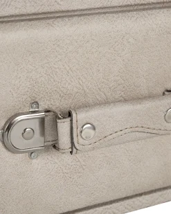 Nachttisch Beige Kunstleder Eurostar