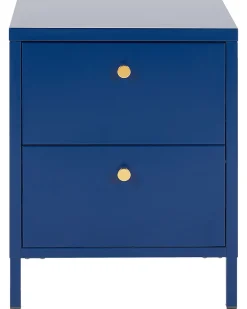 Nachttisch Blau 2 Schubladen Kylea