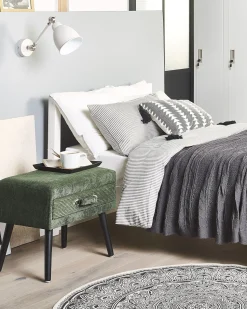 Nachttisch Grun Cord Koffer-Design Eurostar