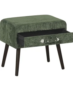 Nachttisch Grun Cord Koffer-Design Eurostar