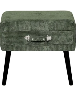 Nachttisch Grun Cord Koffer-Design Eurostar