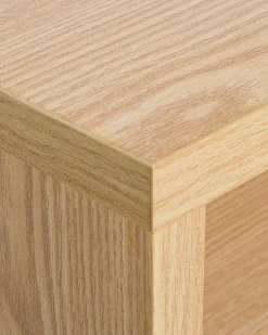Nachttisch Heller Holzfarbton 2 Schubladen Fargo