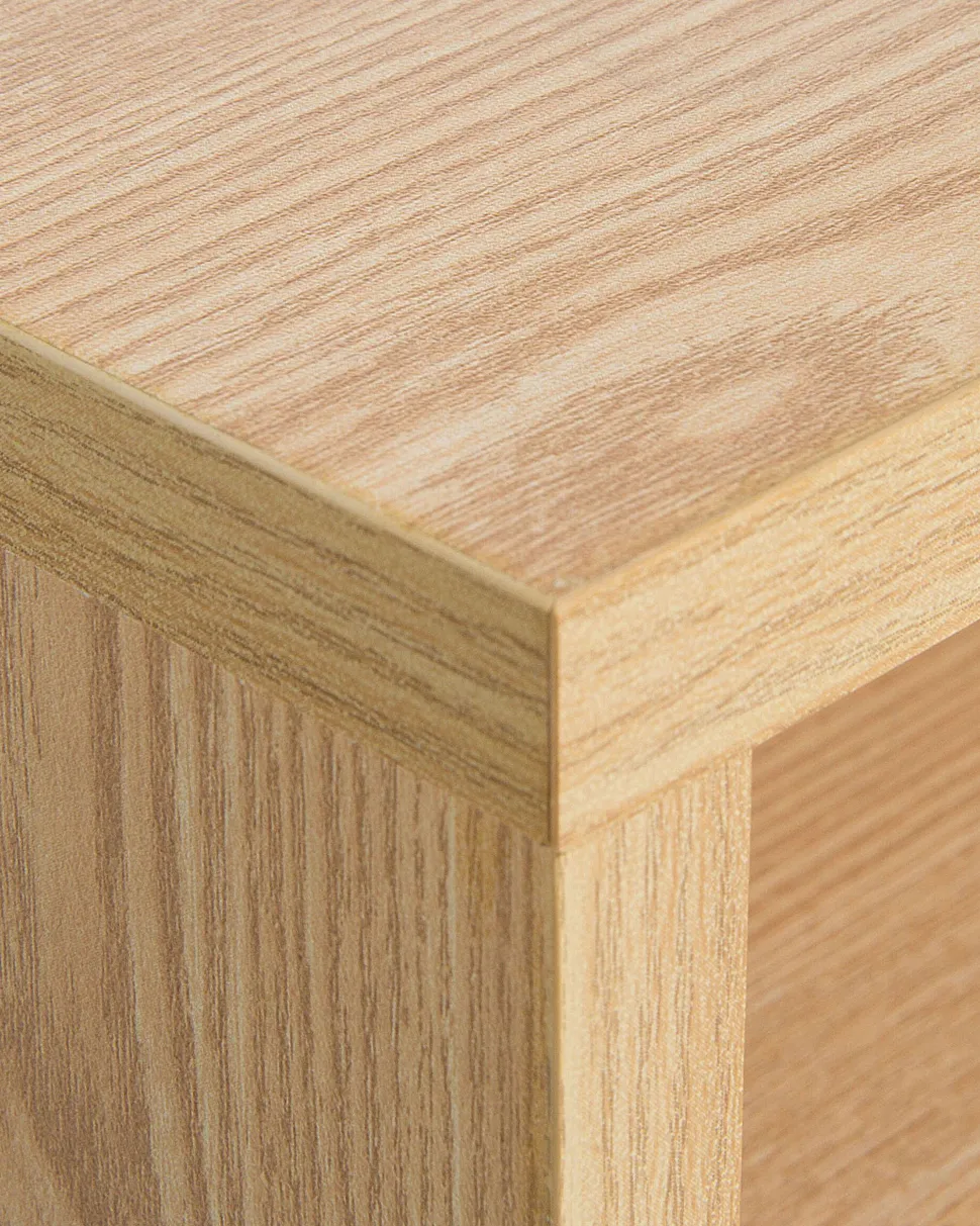 Nachttisch Heller Holzfarbton 2 Schubladen Fargo